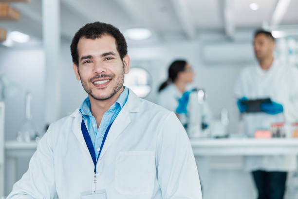 istock Portrait of a young scientist working in a lab 1388150660