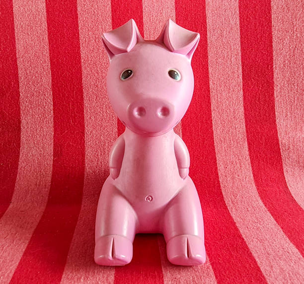 pink pig dog toy studio cutout