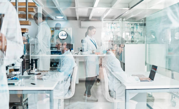 istock Shot of scientists working in a lab 1388153710