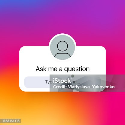 istock Ask me a question icon. Social media concept. Blogging. Sticker. User interface question button stories. Vector eps 10 1388154713