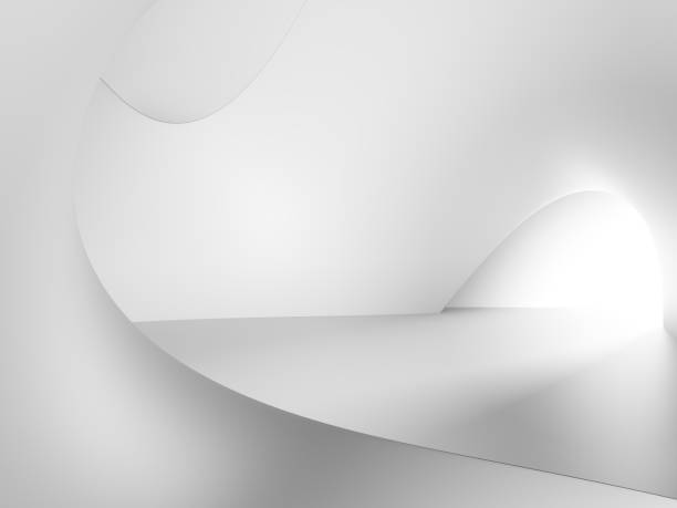 istock 3d rendering of futuristic abstract concrete architecture space. 1388159133