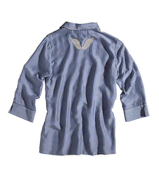 Striped shirt isolated on white background (with clippin path)