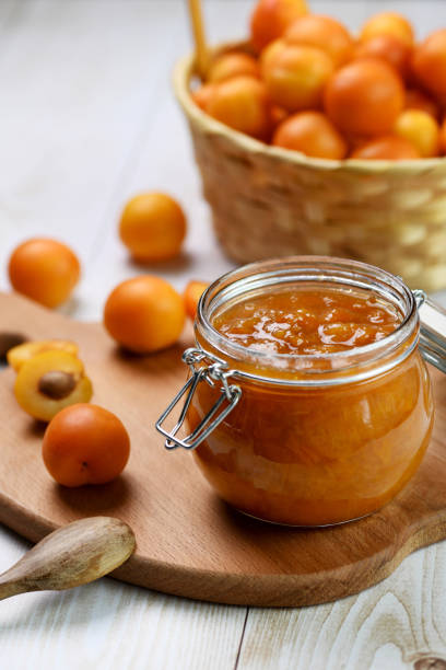 istock Homemade yellow plum jam close-up 1388163910