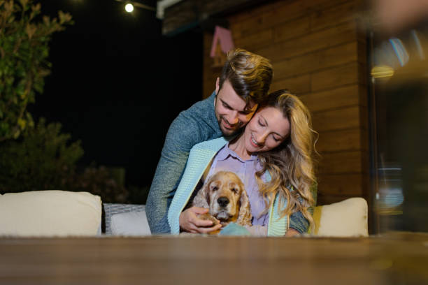 istock Happy couple enjoying on a terrace 1388165860
