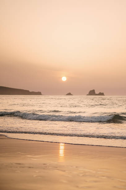 Beautiful sunset by the sea