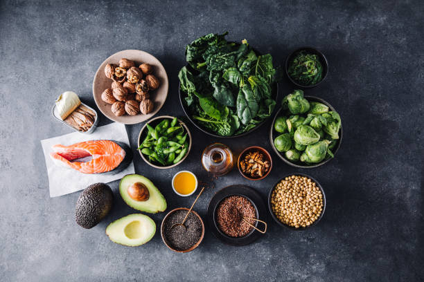 istock Omega 3 rich food items on slate background 1388170623