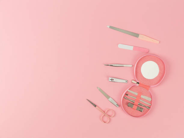 istock nail care supplies on pink background 1388174305