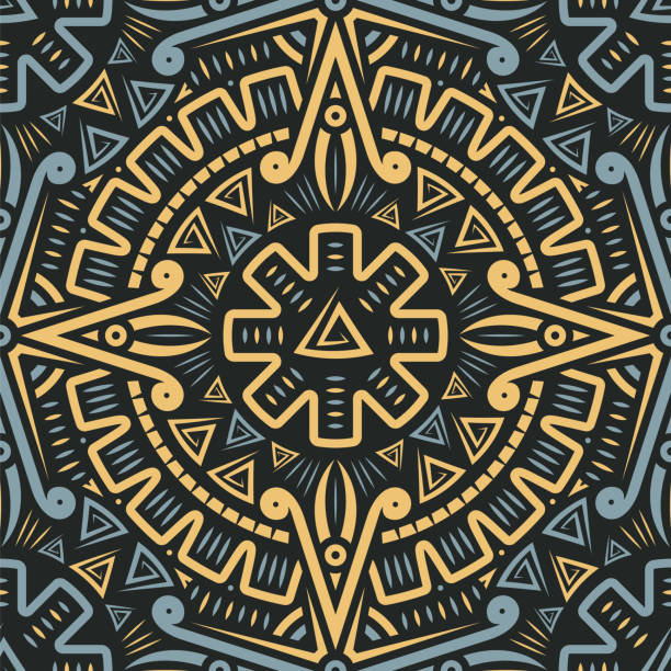 Aztec Inca Patterns Blue 270+ Incas Tattoos Backgrounds Stock Illustrations, Royalty-Free Vector ...