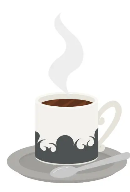Vector illustration of Xícara de café