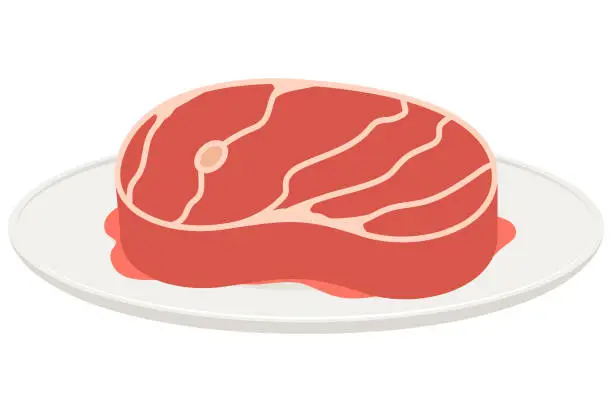 Vector illustration of Carne bovina