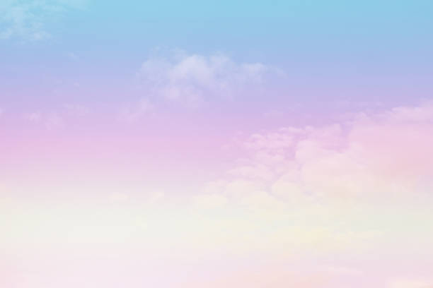 istock Beautiful sky and clouds in pastel tones. 1388181207