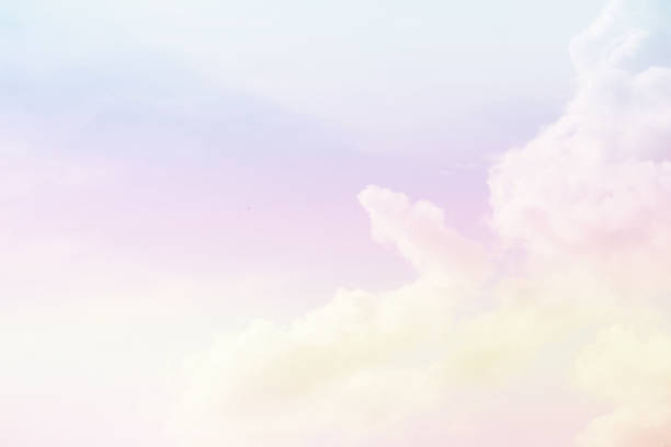 istock Beautiful sky and clouds in pastel tones. 1388181222