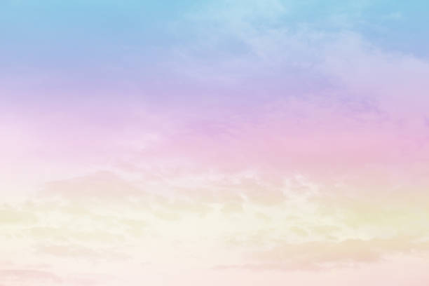 istock Beautiful sky and clouds in pastel tones. 1388181258