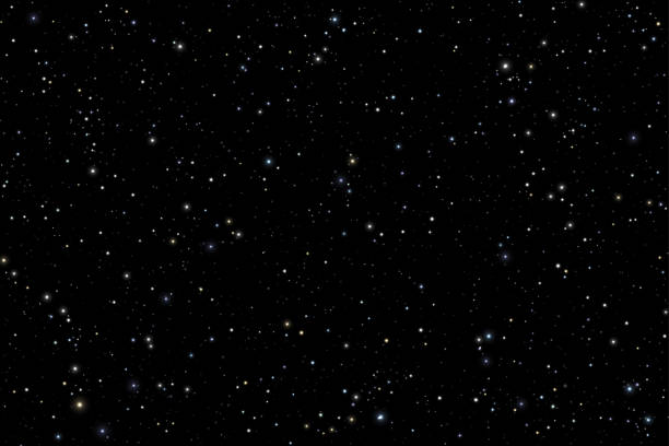 istock Scattering of luminous stars on the night black sky. Vector 1388181709