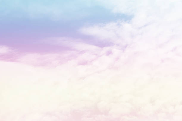 istock Beautiful sky and clouds in pastel tones. 1388181905
