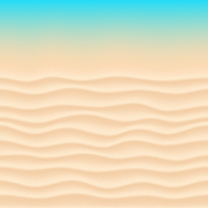 Rippled sand waves and sea smooth background. Carefully layered and grouped for easy editing. This illustration is designed to make a smooth seamless pattern if you duplicate it horizontally to cover more space.