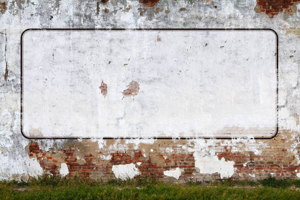 istock back alley red brick exposed stucco building wall billboard space weathered sign 1388183261
