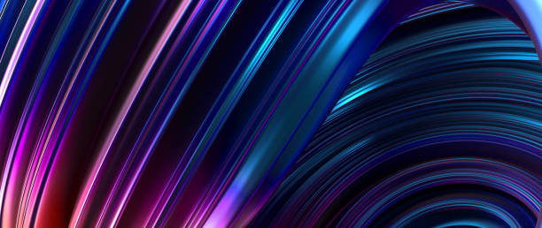 istock Abstract Swirl Colorful Gradient Background  - 3D Illustration 1388184153