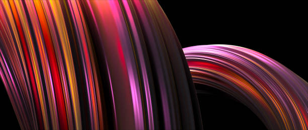 istock Abstract Swirl Colorful Gradient Background  - 3D Illustration 1388184161