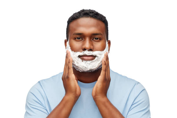 istock african american man with shaving cream on beard 1388185828