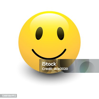 istock Yellow happy face vector symbol icon. 1388186992
