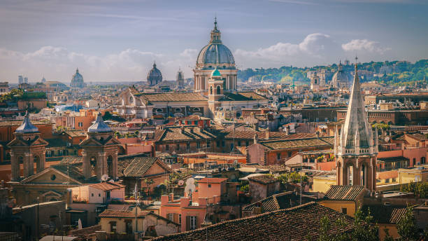 istock skyline of Rome with its domes 1388187798