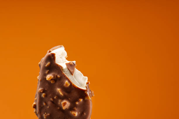 Ice Cream Bar Bite stock photo