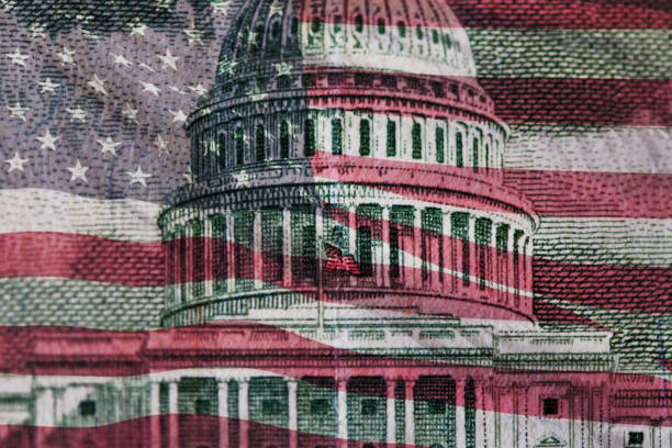 istock American flag waving with the Capitol Hill 1388191528