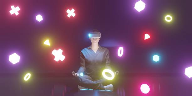 istock Metaverse Avatars VR Glasses Social Networking Party Events Metaverse 3D Illustrations 1388191760