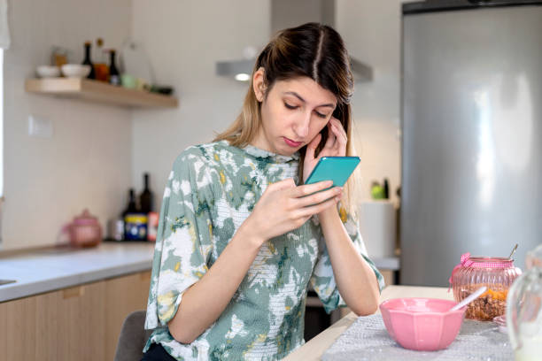 istock A visually impaired young woman  using smart phone. 1388194216