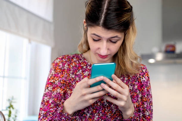 istock A visually impaired young woman  using smart phone. 1388194229