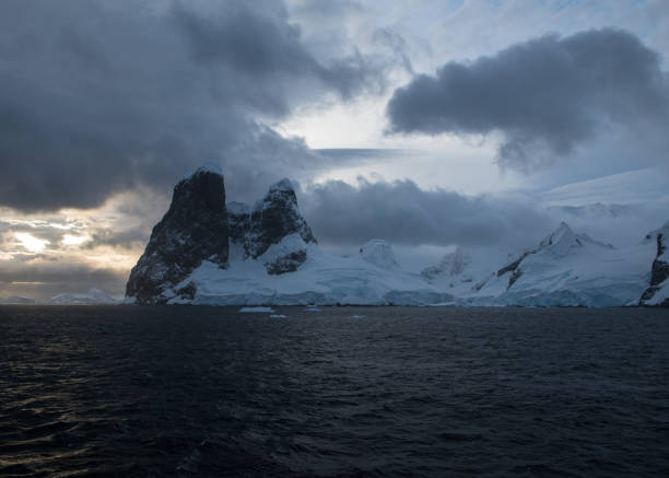 istock Twin Antarctic mountain peaks 1388197337