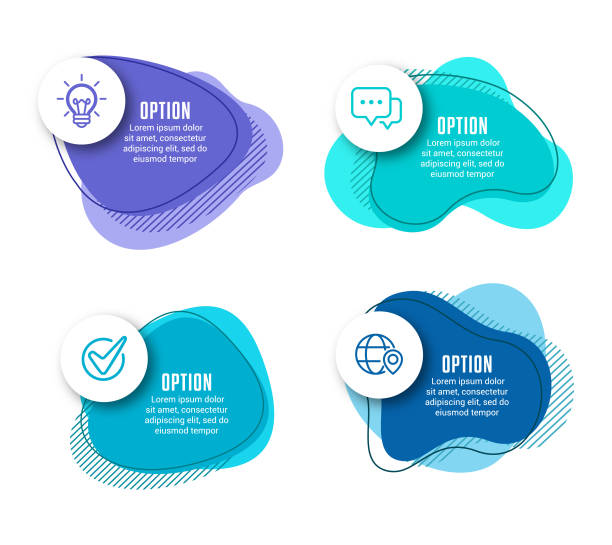 Infographic Elements. Fluid or liquid graphic graphic element design Vector illustration of the infographic elements. Fluid or liquid graphic graphic element design flow diagram background stock illustrations