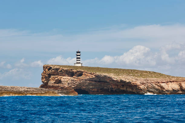 istock Lighthouse in balearic islands. Na Foradada islet. Cabrera archipelago. Mallorca 1388205473