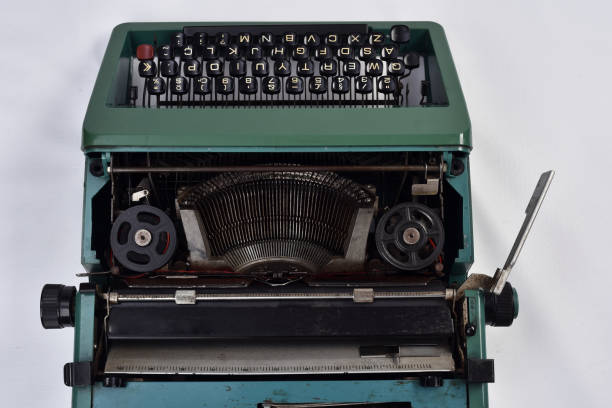 istock old green ribbon typewriter, object retro for decoration isolated on white background 1388207189