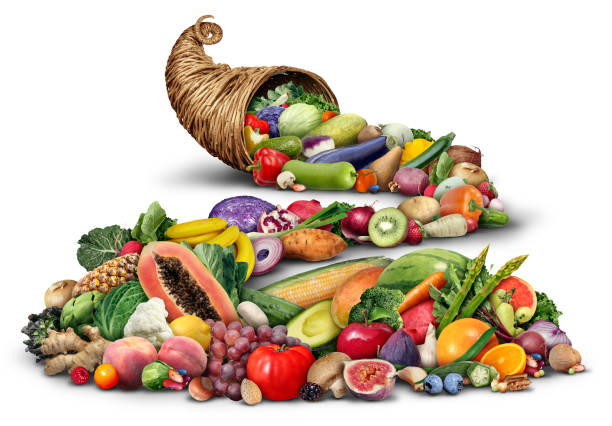 istock Cornucopia Horn Full Of Fruit And Vegetables 1388210074