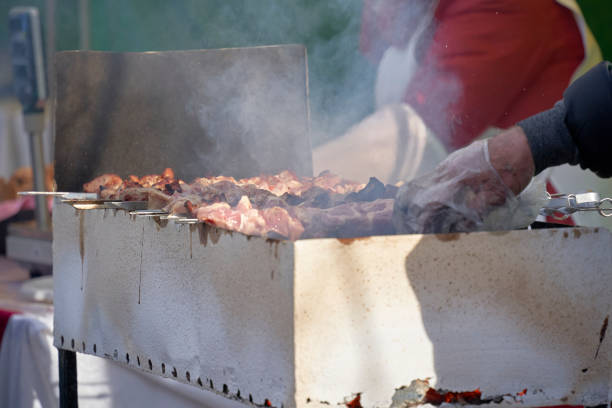 istock cooking shish kebab on the street 1388217142