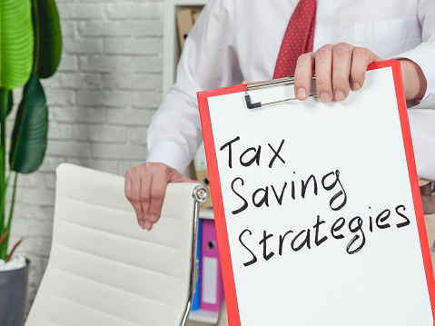 A Financial advisor shows Tax saving strategies.