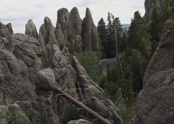 Interesting rock formations along the Needles Highway, Black Hills, South Dakota
