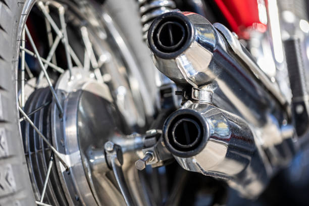 istock Classic motorbike exhaust 1388221566