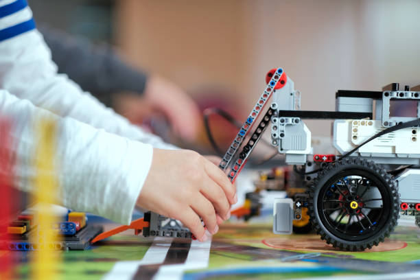 Children science, innovation and education background.
