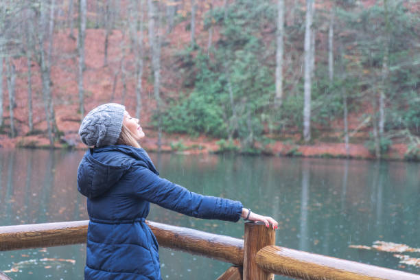 istock Enjoying in autumn by the lake 1388224064