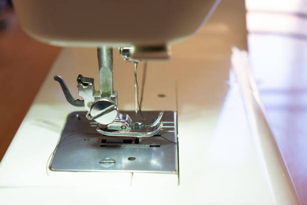 istock Sewing machine close up where you can see the needle 1388232083