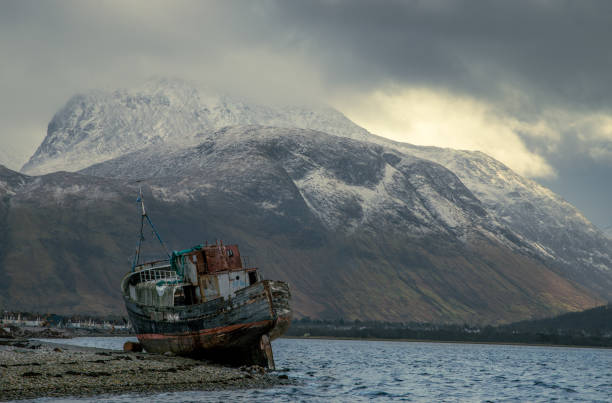 istock Ben Nevis and the Corpach shipwreck 1388234354