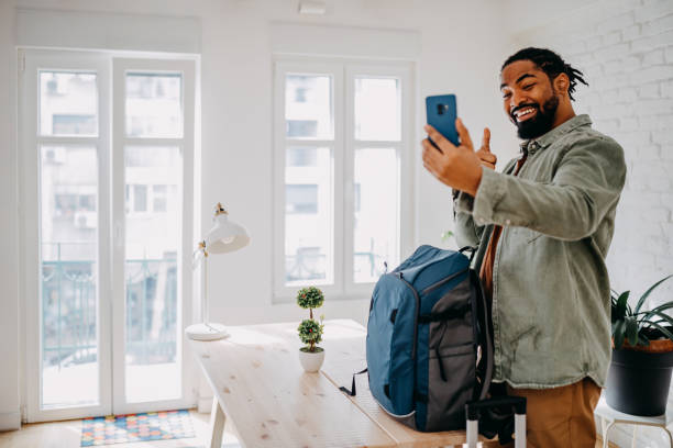 istock Selfie in a wonderful hotel room 1388235323