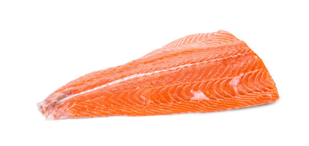 istock Raw salmon fillet. 1388235688