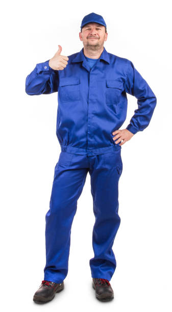 istock A worker in a great mood gives a thumbs up. 1388235941