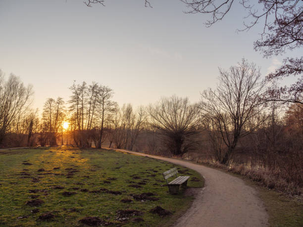 istock sundown at a lake in germany 1388236140