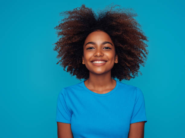 istock Beautiful girl with curly hairstyle 1388242002