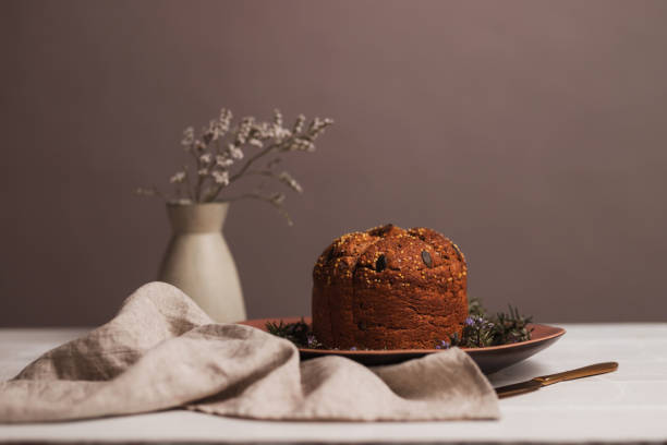 Banana bread made with different fruit placed on a table